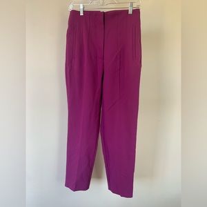 ZARA LIGHT PLUM HIGH WAISTED PROFESSIONAL PANTS/SLACKS IN SIZE MEDIUM